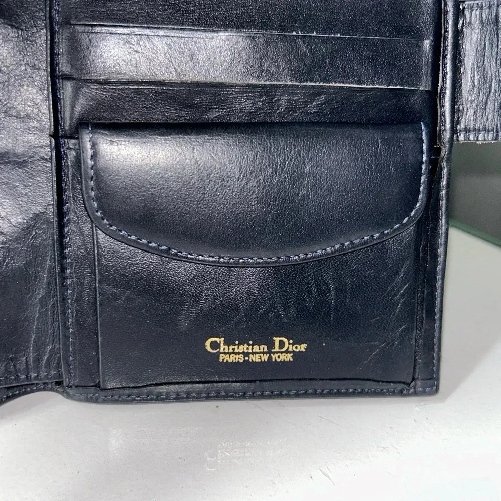 Christian Dior Vintage Oblique Trotter Snap Wallet